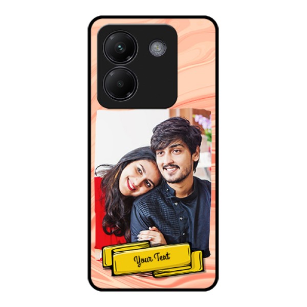 Poco M7 Pro 5G Custom Glass Phone Case - Marble Texture Design