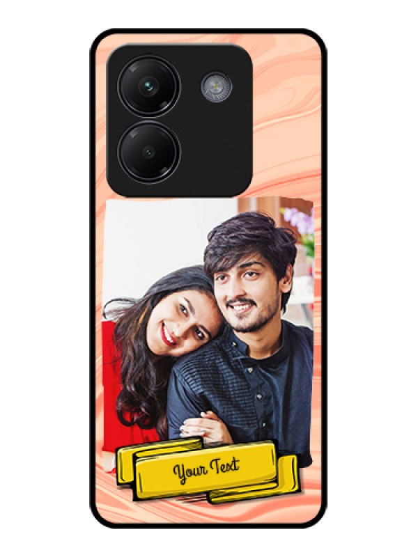 Custom Poco M7 Pro 5G Custom Glass Phone Case - Marble Texture Design