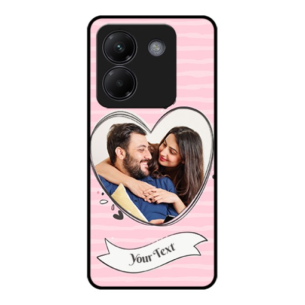 Poco M7 Pro 5G Custom Glass Phone Case - Vintage Heart Design