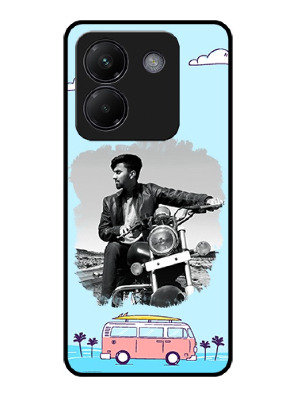 Custom Poco M7 Pro 5G Custom Glass Phone Case - Travel & Adventure Design