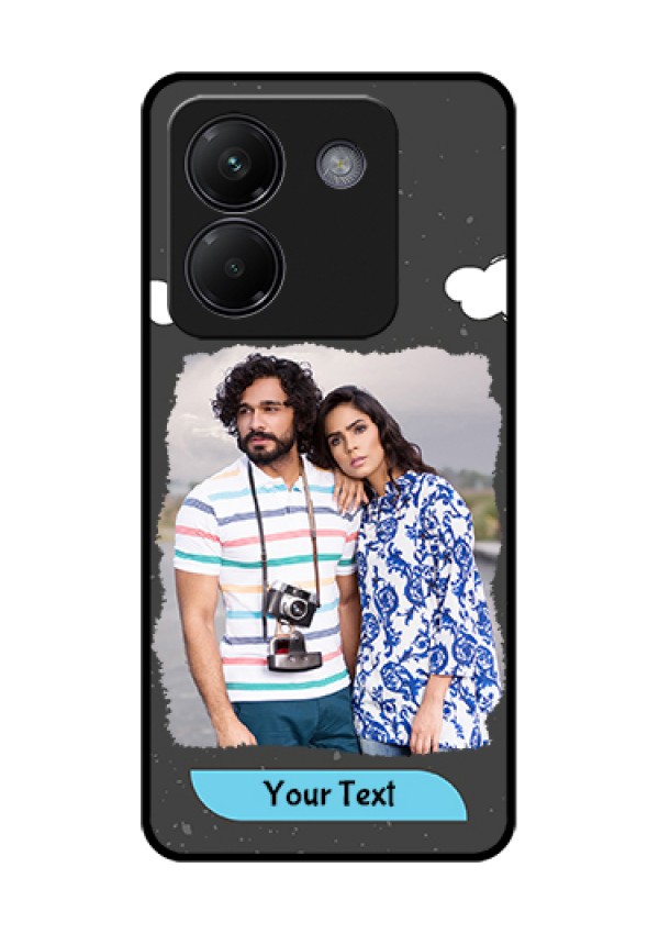 Poco M7 Pro 5G Custom Glass Phone Case - Splashes With Love Doodles Design