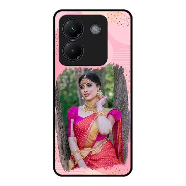 Poco M7 Pro 5G Custom Glass Phone Case - Gold Glitter Splash Design Poco M7 Pro 5G Custom Glass Phone Case - Gold Glitter Splash Design