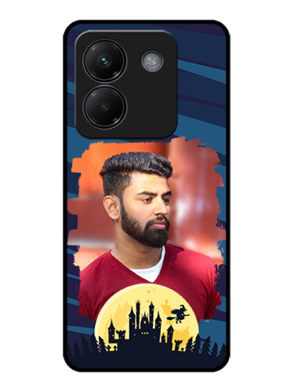 Custom Poco M7 Pro 5G Custom Glass Phone Case - Halloween Witch Design