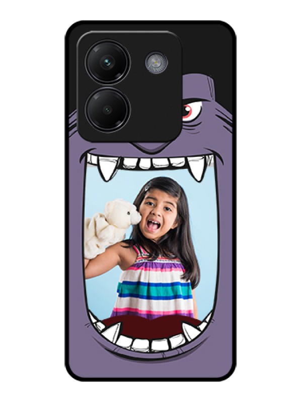 Custom Poco M7 Pro 5G Custom Glass Phone Case - Angry Monster Design