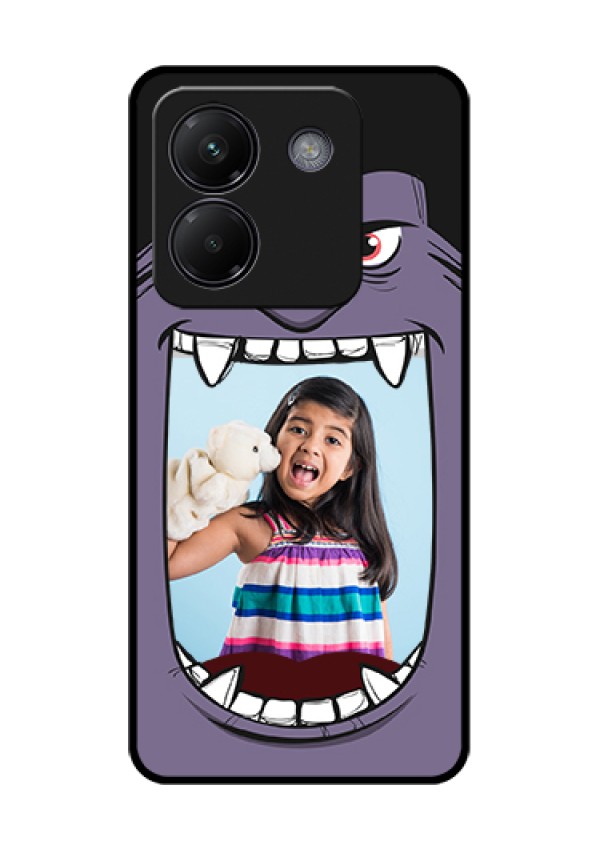 Poco M7 Pro 5G Custom Glass Phone Case - Angry Monster Design