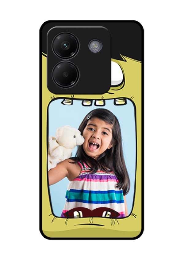 Poco M7 Pro 5G Custom Glass Phone Case - Cartoon Monster Back Case Design