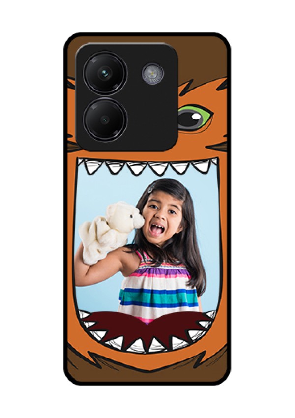 Poco M7 Pro 5G Custom Glass Phone Case - Owl Monster Back Case Design