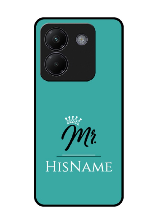 Poco M7 Pro 5G Custom Glass Phone Case - Mr With Name Design