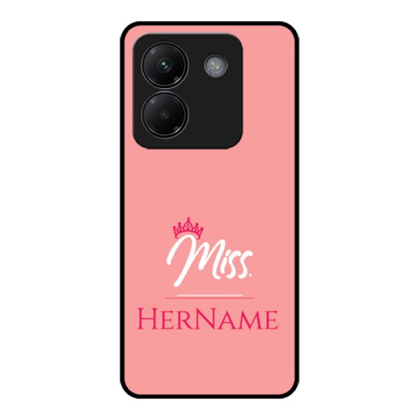 Poco M7 Pro 5G Custom Glass Phone Case - Mrs With Name Design