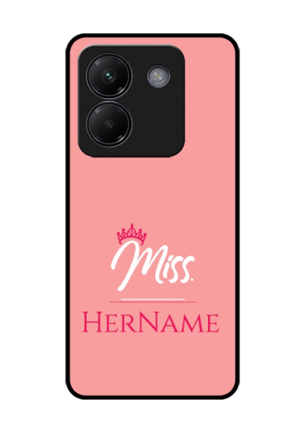 Poco M7 Pro 5G Custom Glass Phone Case - Mrs With Name Design