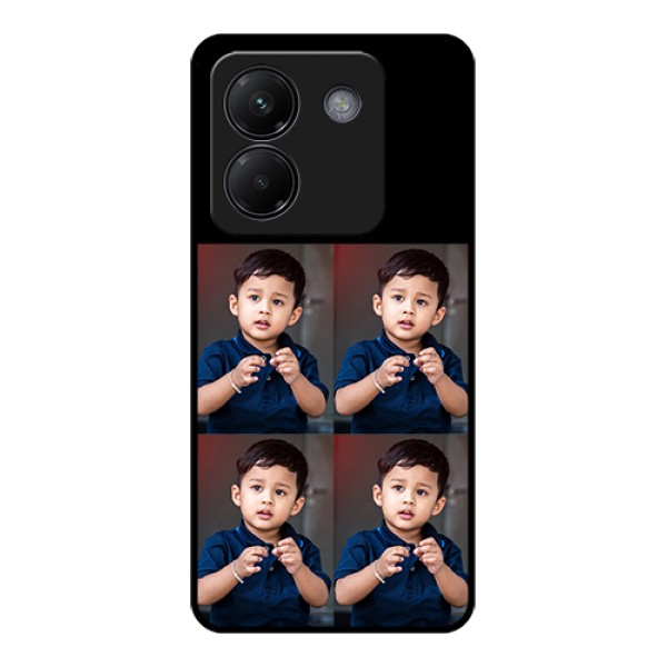 Poco M7 Pro 5G Custom Glass Phone Case - 4 Image Holder Design