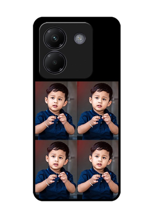 Poco M7 Pro 5G Custom Glass Phone Case - 4 Image Holder Design
