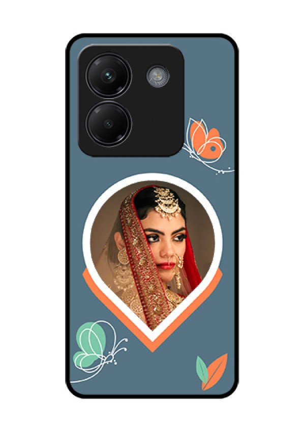 Poco M7 Pro 5G Custom Glass Phone Case - Droplet Butterflies Design
