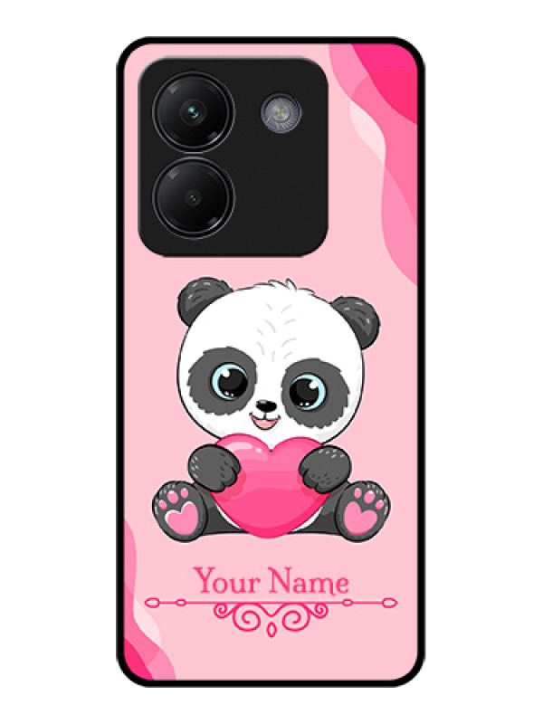 Custom Poco M7 Pro 5G Custom Glass Phone Case - Cute Panda Design