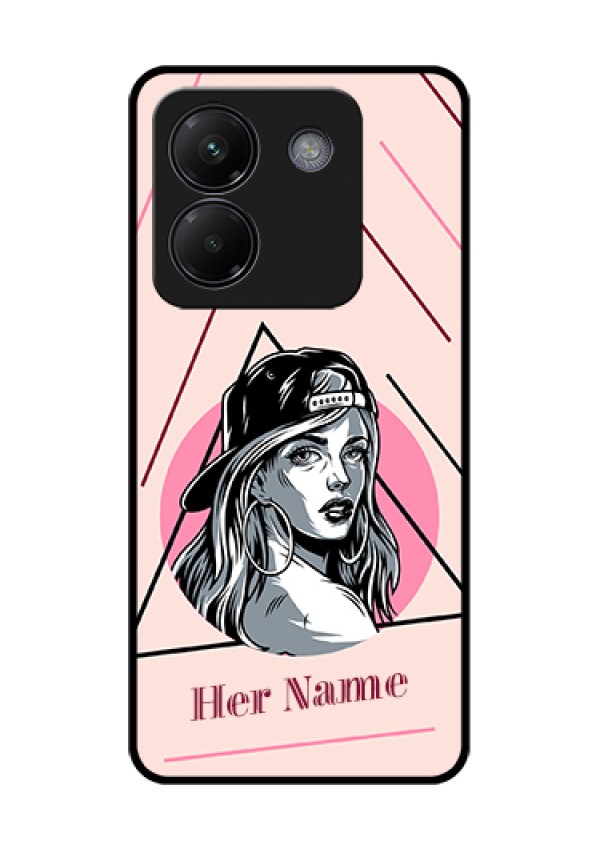 Poco M7 Pro 5G Custom Glass Phone Case - Rockstar Girl Design