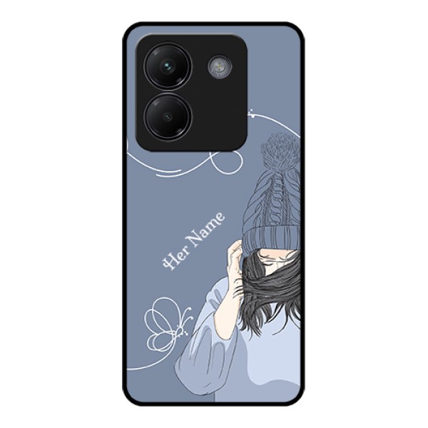 Poco M7 Pro 5G Custom Glass Phone Case - Girl In Winter Outfit Design Poco M7 Pro 5G Custom Glass Phone Case - Girl In Winter Outfit Design
