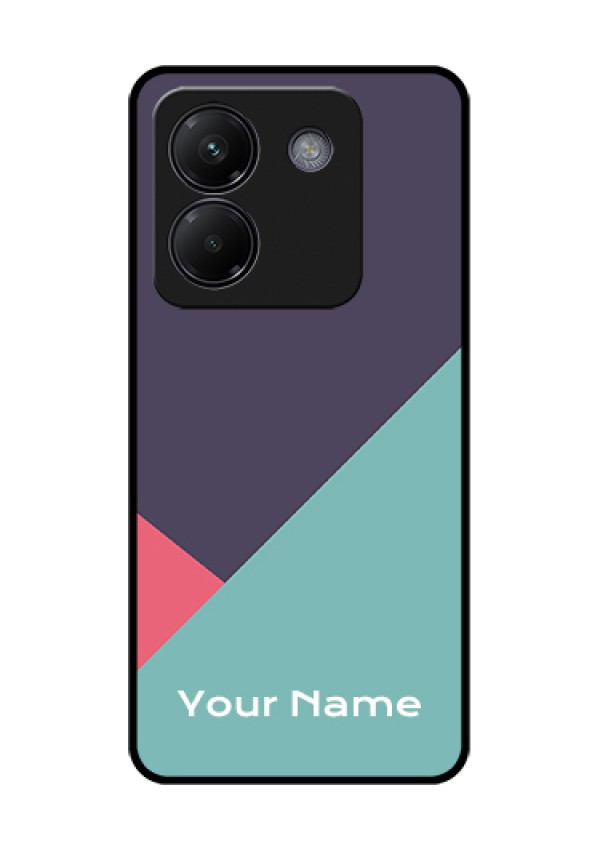 Poco M7 Pro 5G Custom Glass Phone Case - Tri Color Abstract Design