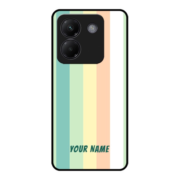 Poco M7 Pro 5G Custom Glass Phone Case - Multi - Colour Stripes Design Poco M7 Pro 5G Custom Glass Phone Case - Multi - Colour Stripes Design