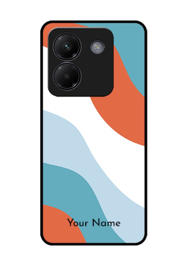 Poco M7 Pro 5G Custom Glass Phone Case - Coloured Waves Design