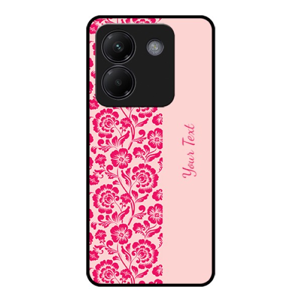 Poco M7 Pro 5G Custom Glass Phone Case - Attractive Floral Pattern Design