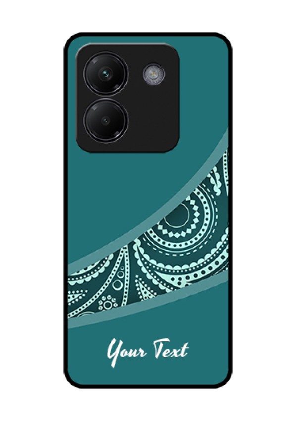 Poco M7 Pro 5G Custom Glass Phone Case - Semi Visible Floral Design