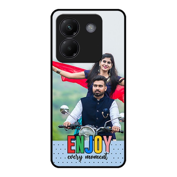 Poco M7 Pro 5G Custom Glass Phone Case - Enjoy Every Moment Design Poco M7 Pro 5G Custom Glass Phone Case - Enjoy Every Moment Design