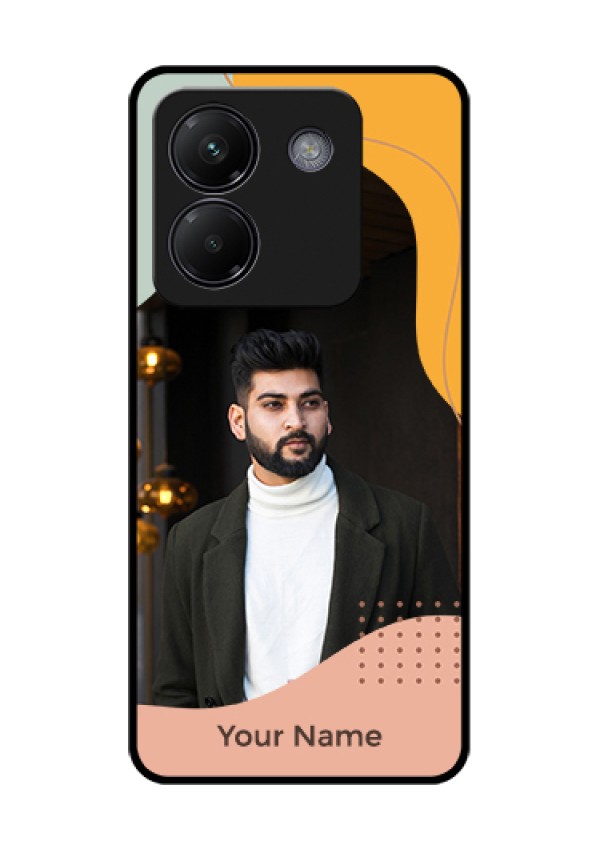 Poco M7 Pro 5G Custom Glass Phone Case - Tri - Coloured Overlay Design
