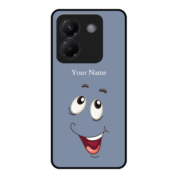 Poco M7 Pro 5G Custom Glass Phone Case - Laughing Cartoon Face Design