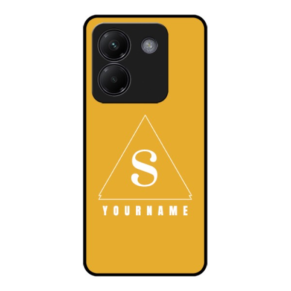Poco M7 Pro 5G Custom Glass Phone Case - Simple Triangle Design