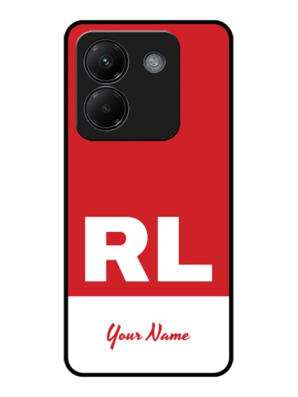 Custom Poco M7 Pro 5G Custom Glass Phone Case - Dual Tone Custom Text Design