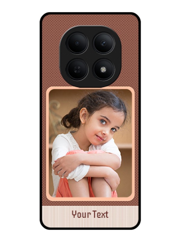 Custom Poco M8 5G Custom Glass Phone Case - Simple Pic Upload Design