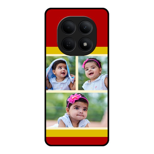 Poco M8 5G Custom Glass Phone Case - Multiple Pic Upload Design