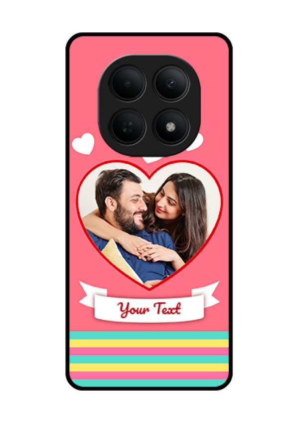 Poco M8 5G Custom Glass Phone Case - Love Shapes Doodle Design