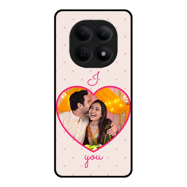 Poco M8 5G Custom Glass Phone Case - Heart Shape Design