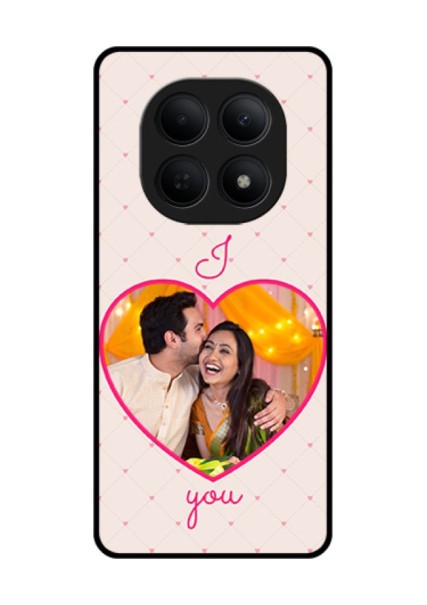 Poco M8 5G Custom Glass Phone Case - Heart Shape Design
