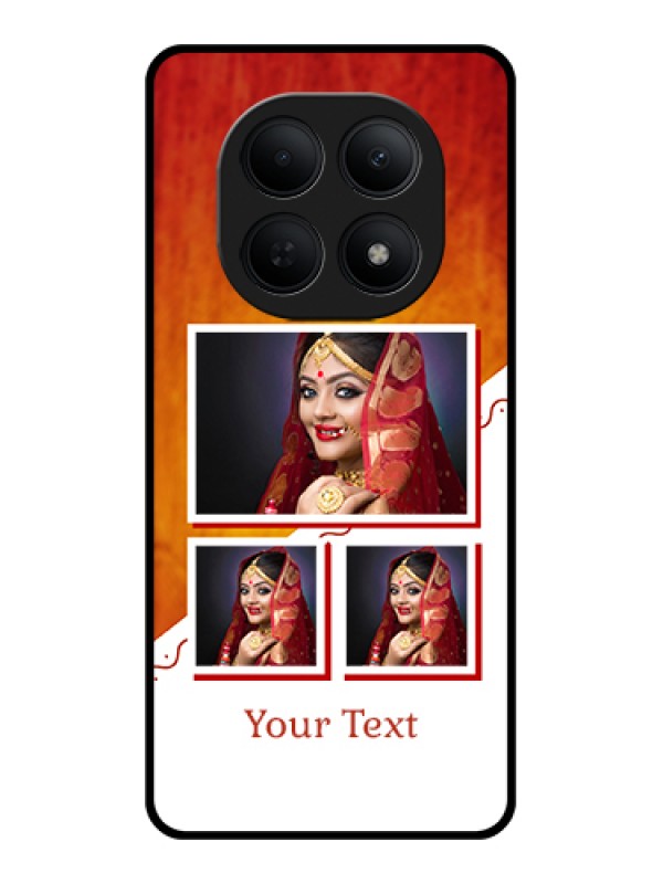 Custom Poco M8 5G Custom Glass Phone Case - Wedding Memories Design