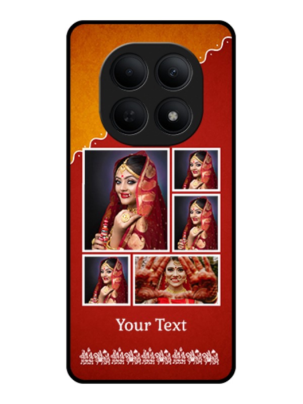 Custom Poco M8 5G Custom Glass Phone Case - Wedding Pic Upload Design