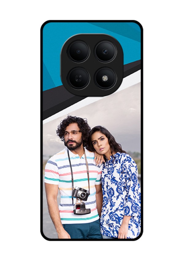 Poco M8 5G Custom Glass Phone Case - Simple Pattern Photo Upload Design