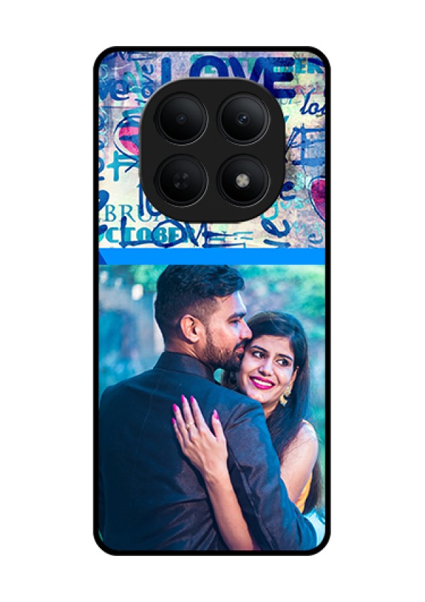 Poco M8 5G Custom Glass Phone Case - Colorful Love Design