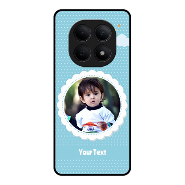Poco M8 5G Custom Glass Phone Case - Violet Pattern Design