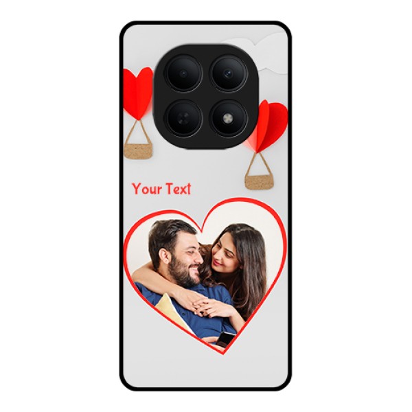 Poco M8 5G Custom Glass Phone Case - Parachute Love Design