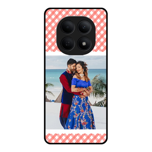 Poco M8 5G Custom Glass Phone Case - Pink Pattern Design