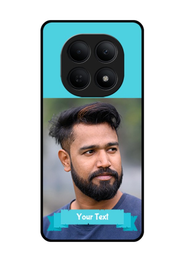 Poco M8 5G Custom Glass Phone Case - Blue Color Design