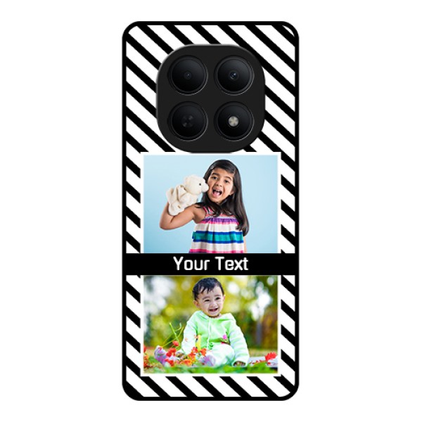 Poco M8 5G Custom Glass Phone Case - Black And White Stripes Design Poco M8 5G Custom Glass Phone Case - Black And White Stripes Design