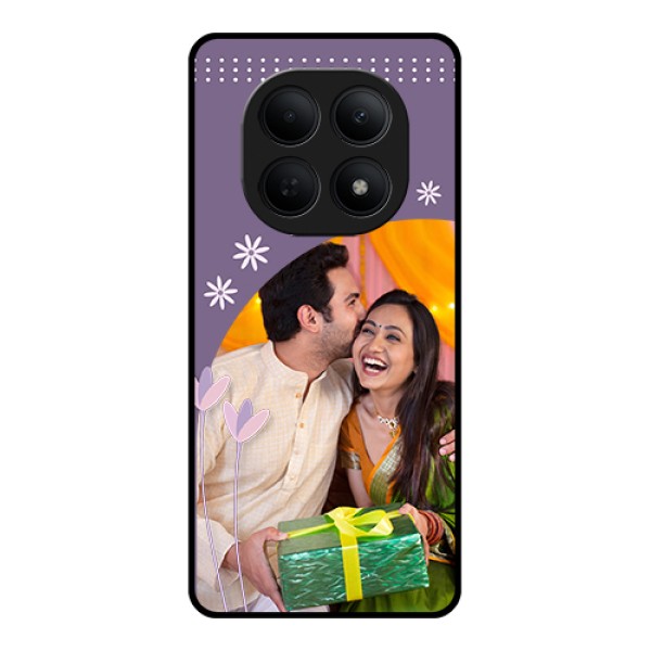 Poco M8 5G Custom Glass Phone Case - Lavender Flowers Design