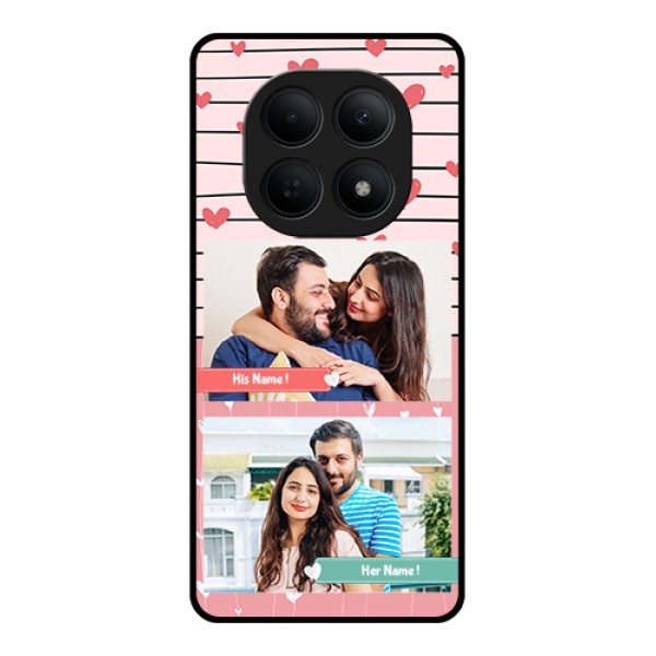 Poco M8 5G Custom Glass Phone Case - Photo With Heart Design