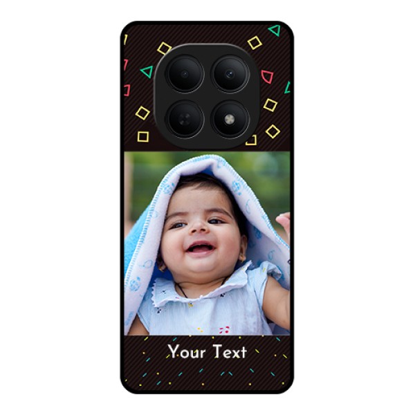 Poco M8 5G Custom Glass Phone Case - With Confetti Birthday Design Poco M8 5G Custom Glass Phone Case - With Confetti Birthday Design