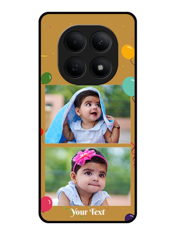 Custom Poco M8 5G Custom Glass Phone Case - Image Holder With Birthday Celebrations Design