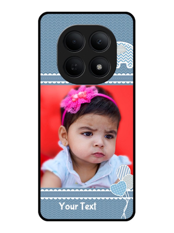Custom Poco M8 5G Custom Glass Phone Case - With Kids Pattern Design