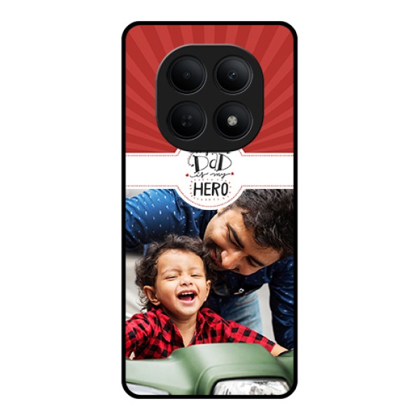 Poco M8 5G Custom Glass Phone Case - My Dad Hero Design